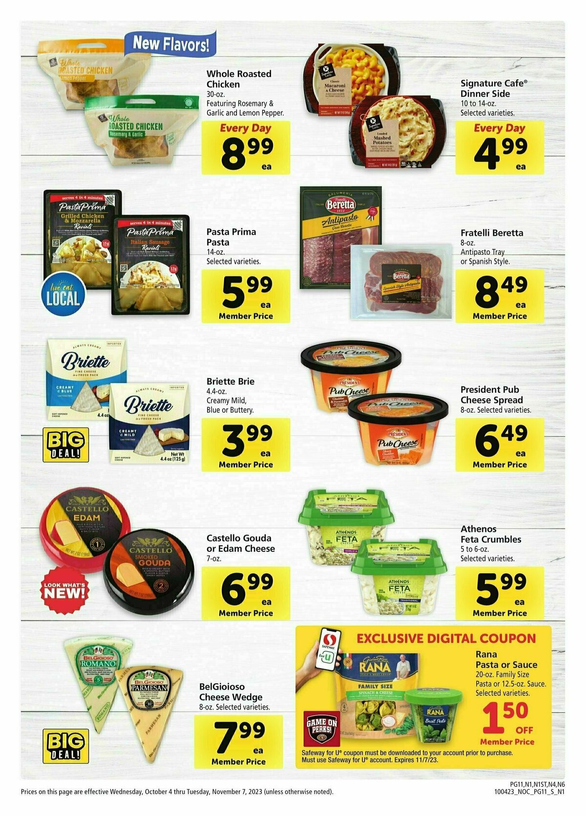 Safeway Big Book of Savings Weekly Ad from October 4