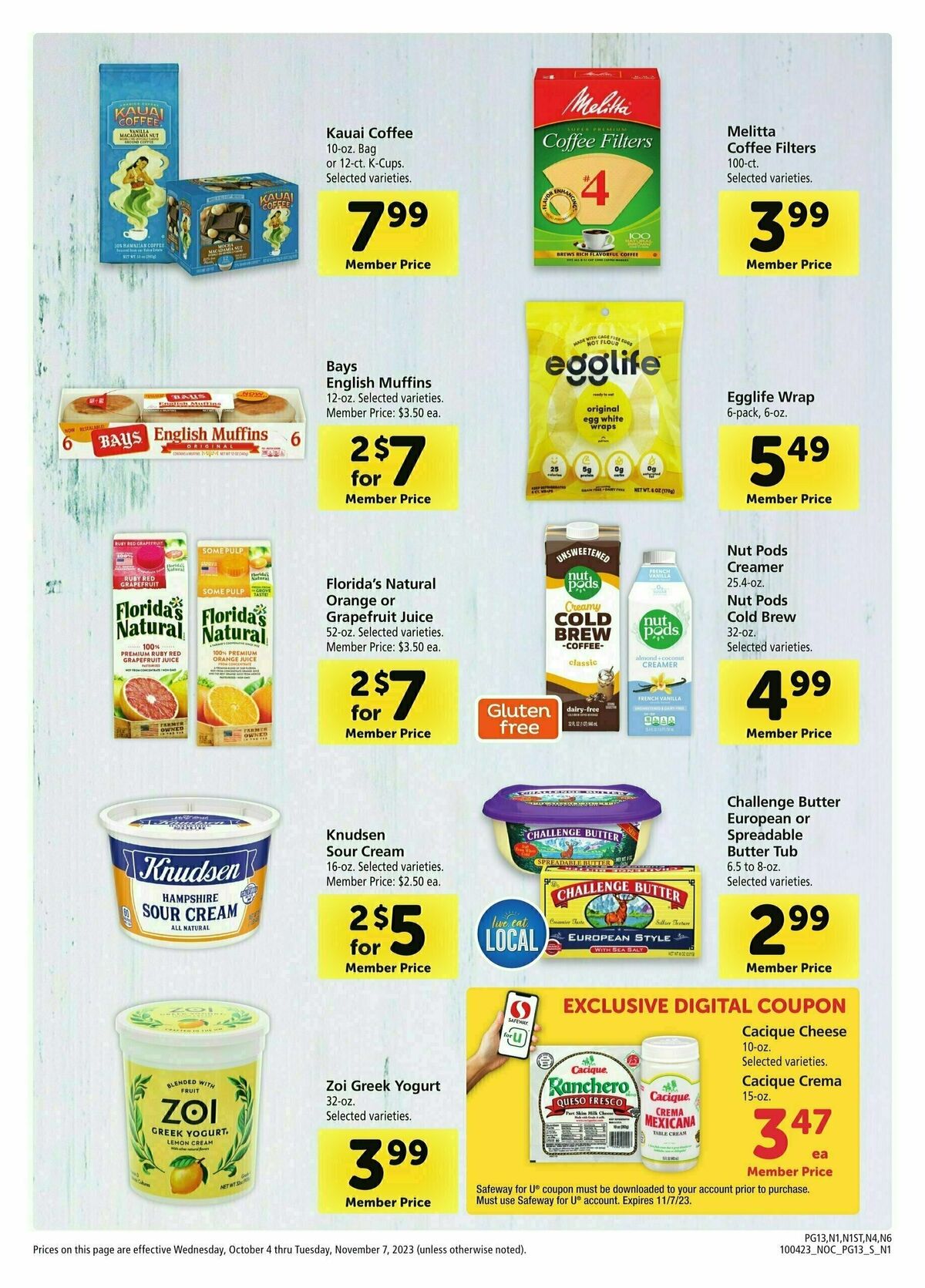Safeway Big Book of Savings Weekly Ad from October 4