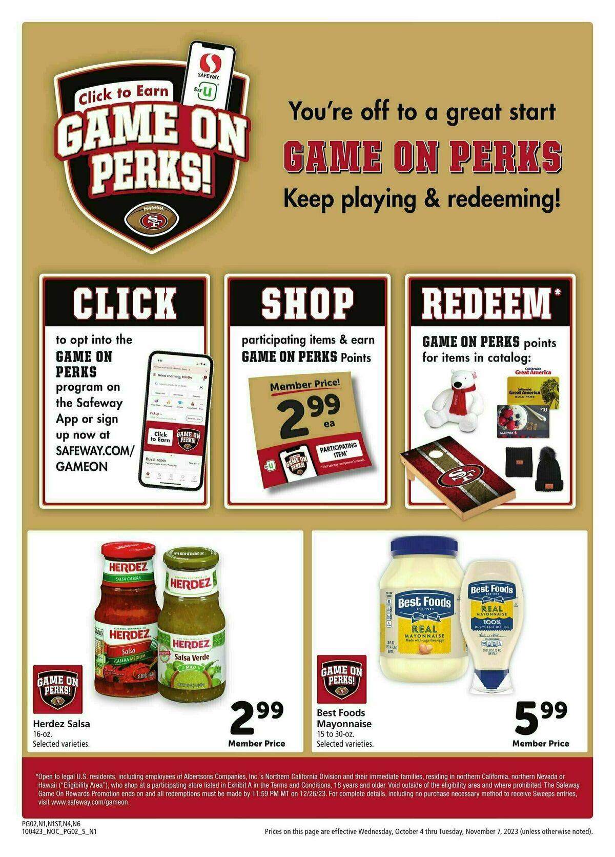 Safeway Big Book of Savings Weekly Ad from October 4