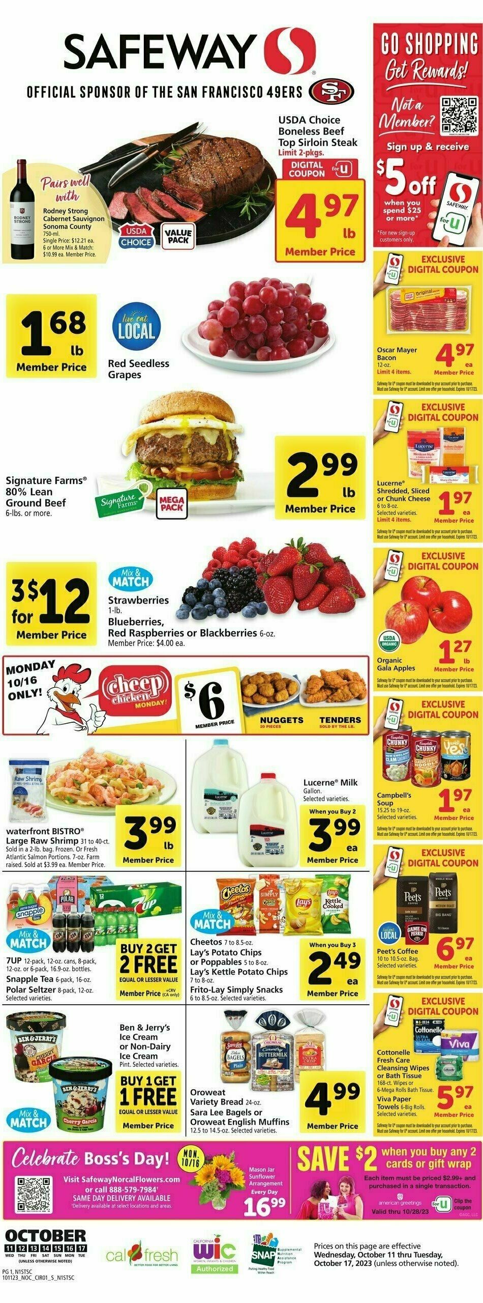 Safeway Weekly Ad from October 11