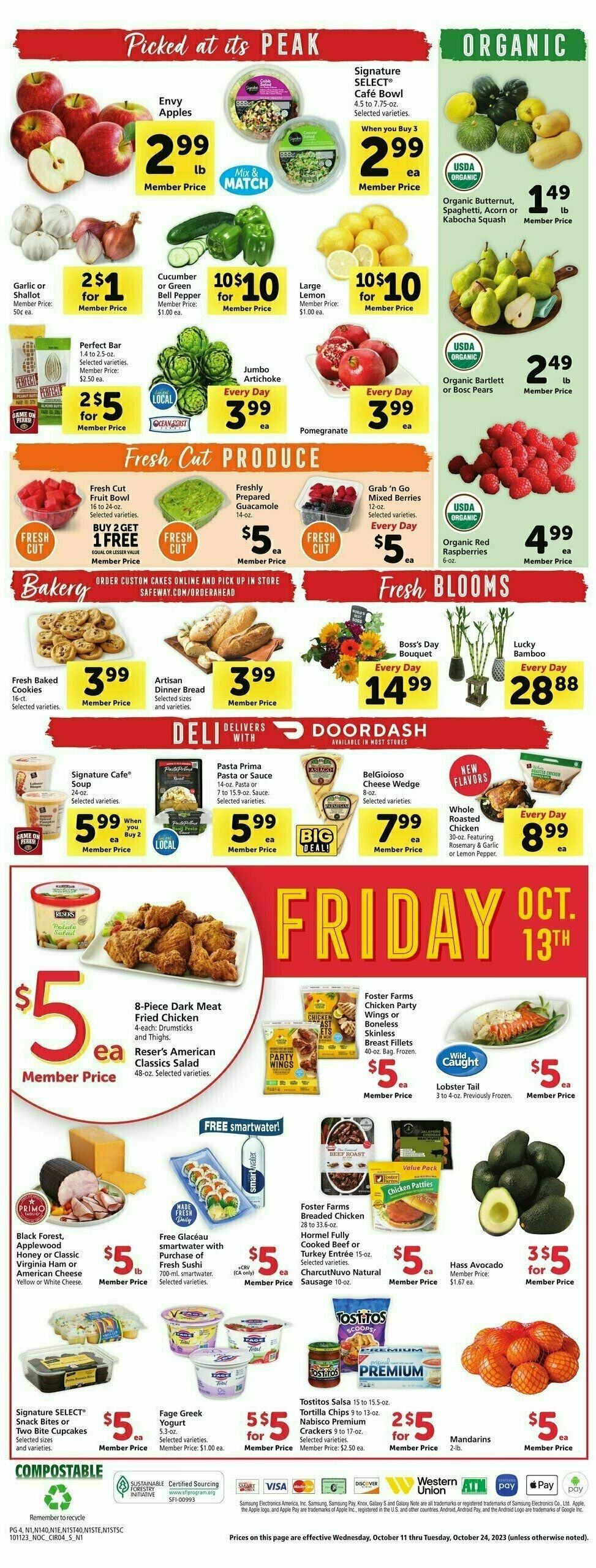 Safeway Weekly Ad from October 11