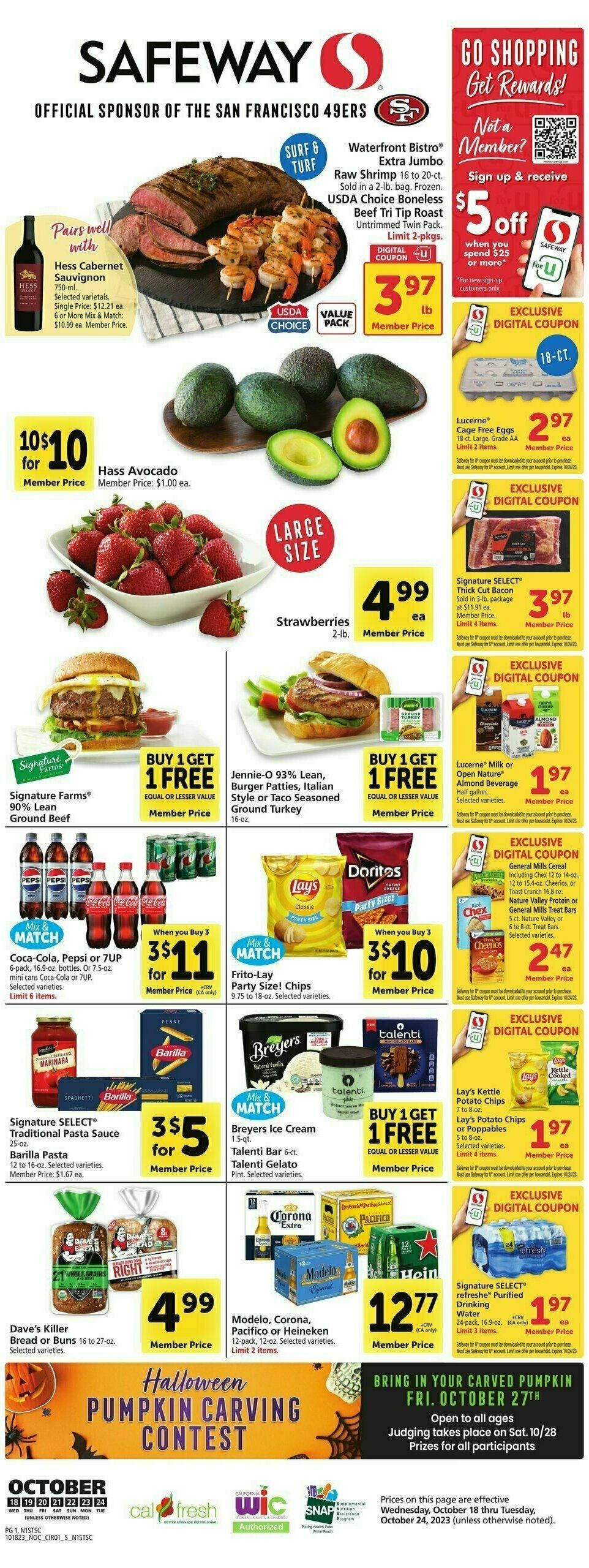 Safeway Weekly Ad from October 18