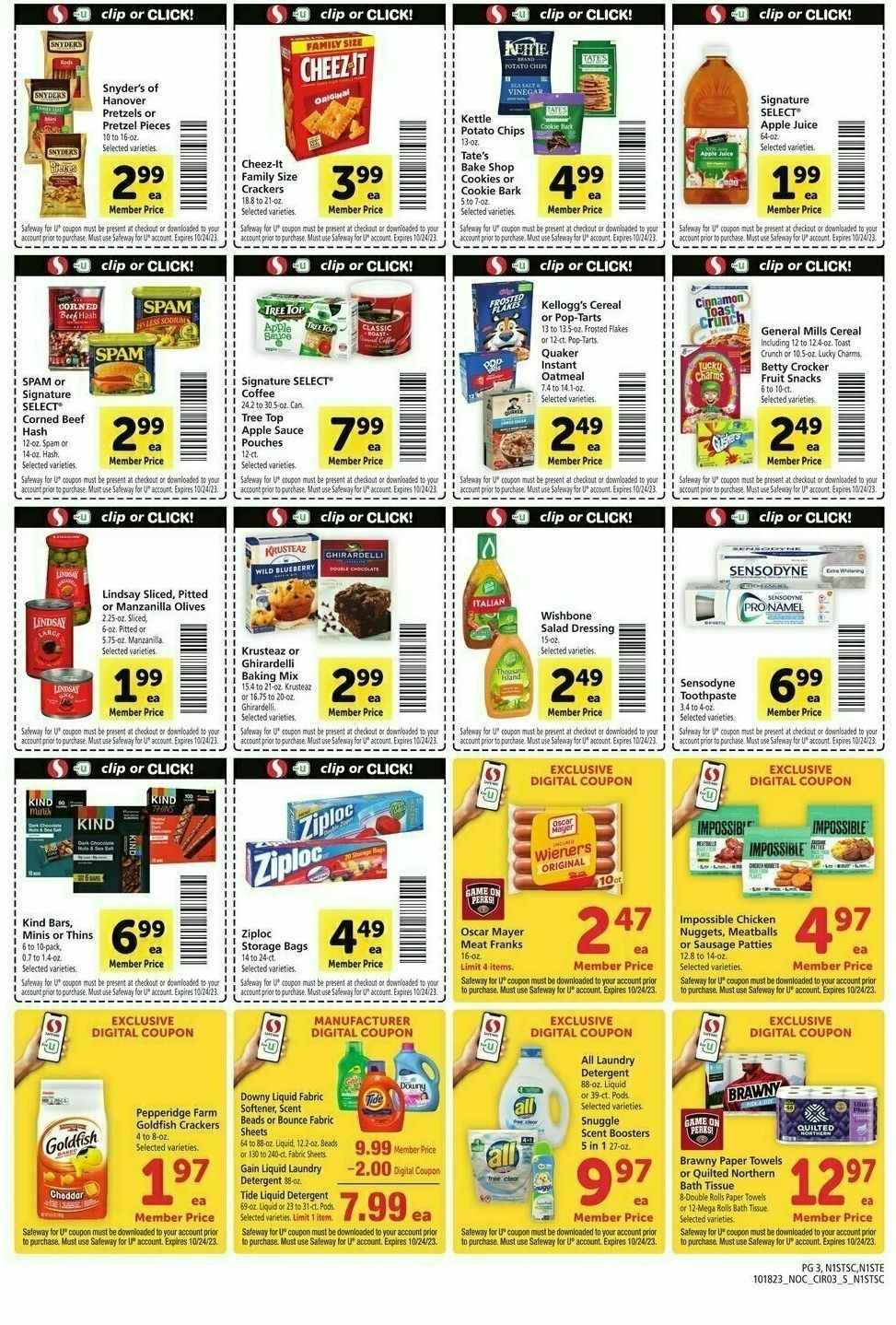 Safeway Weekly Ad from October 18