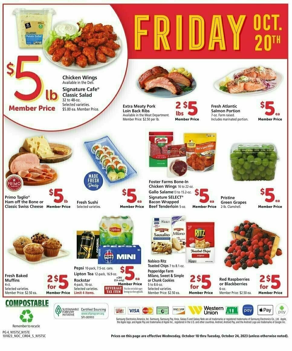 Safeway Weekly Ad from October 18