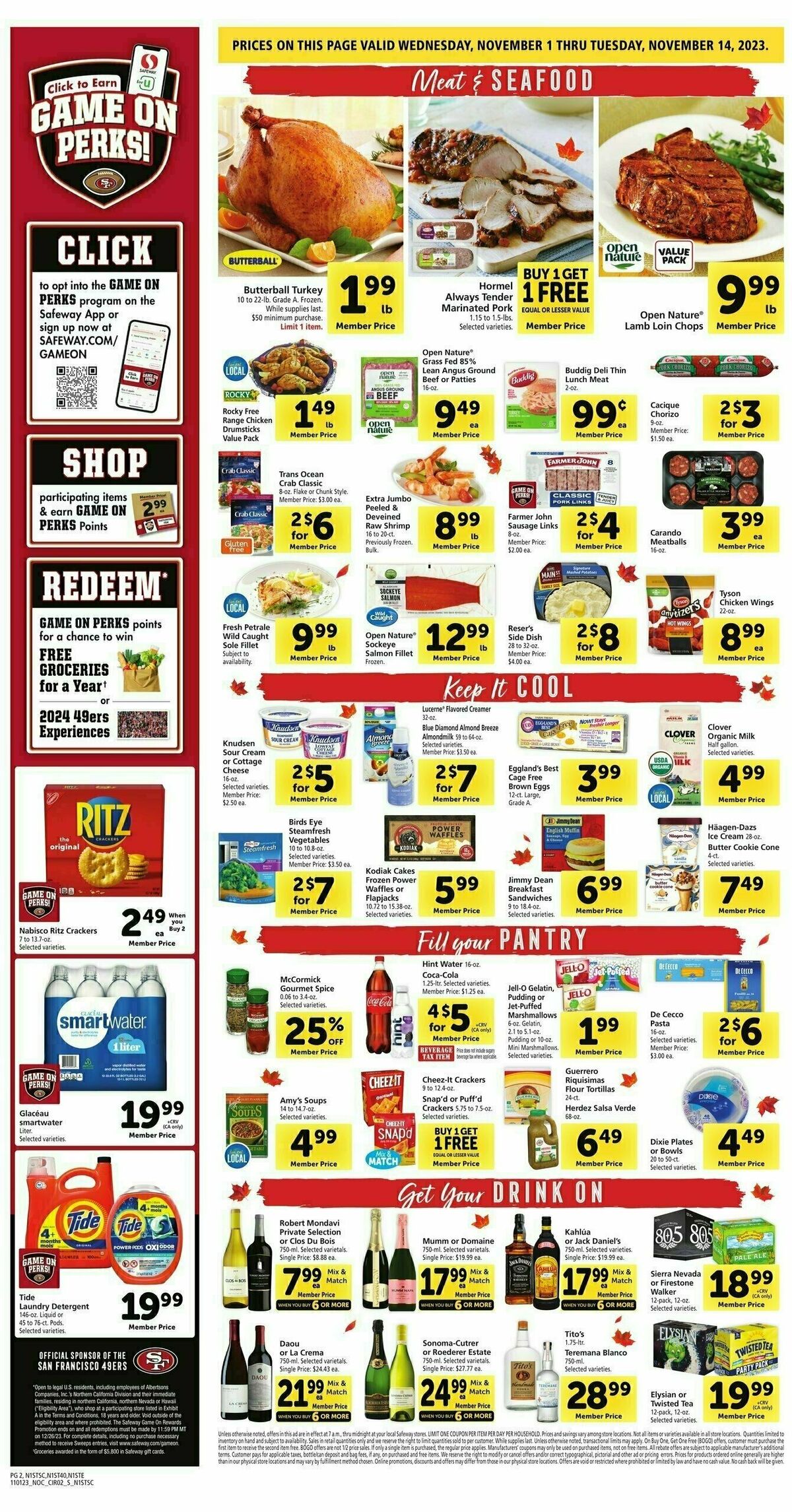 Safeway Weekly Ad from November 1