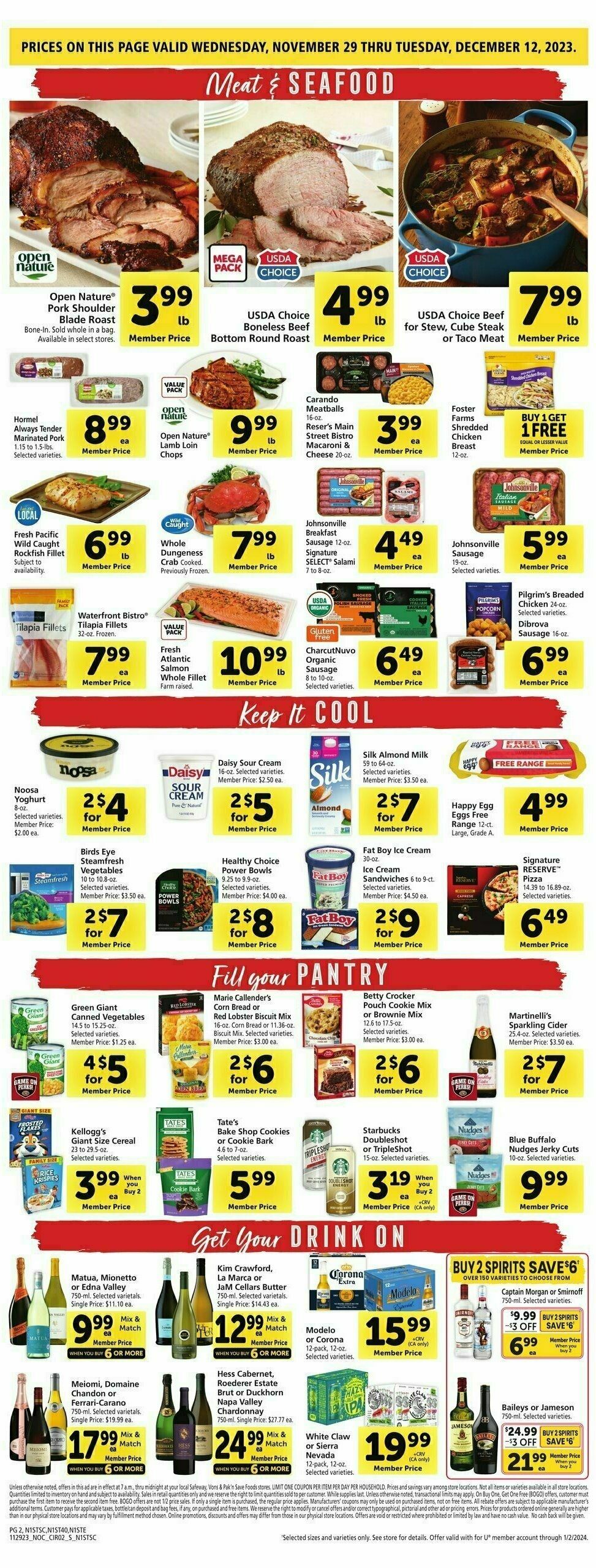 Safeway Weekly Ad from November 29