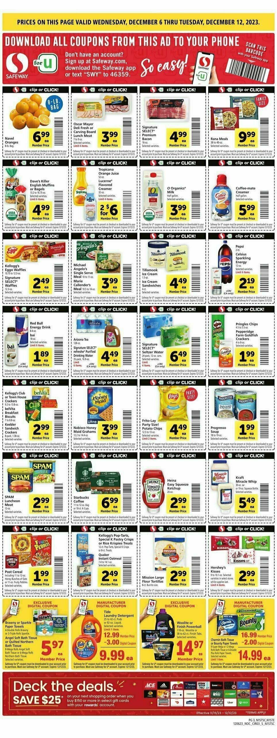 Safeway Weekly Ad from December 6