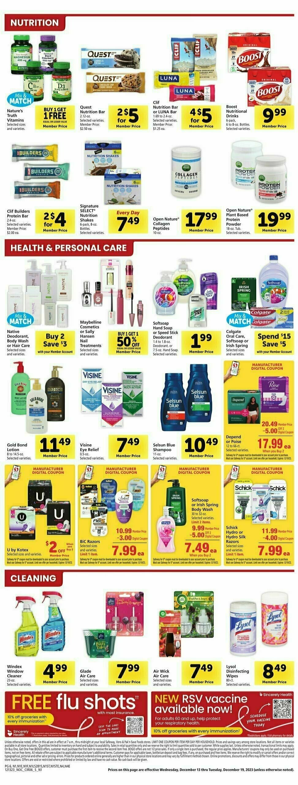 Safeway Weekly Ad from December 13