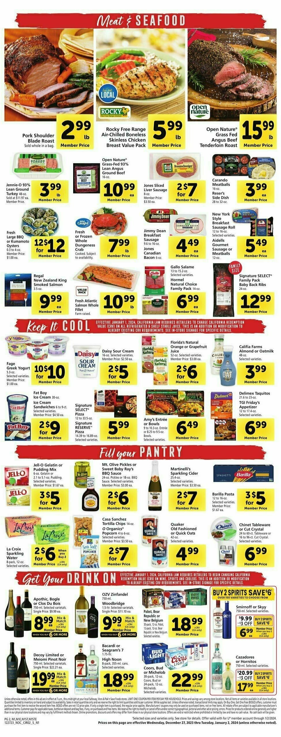 Safeway Weekly Ad from December 27