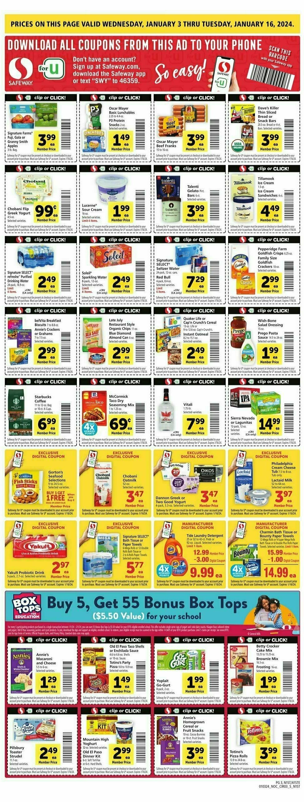 Safeway Weekly Ad from January 3