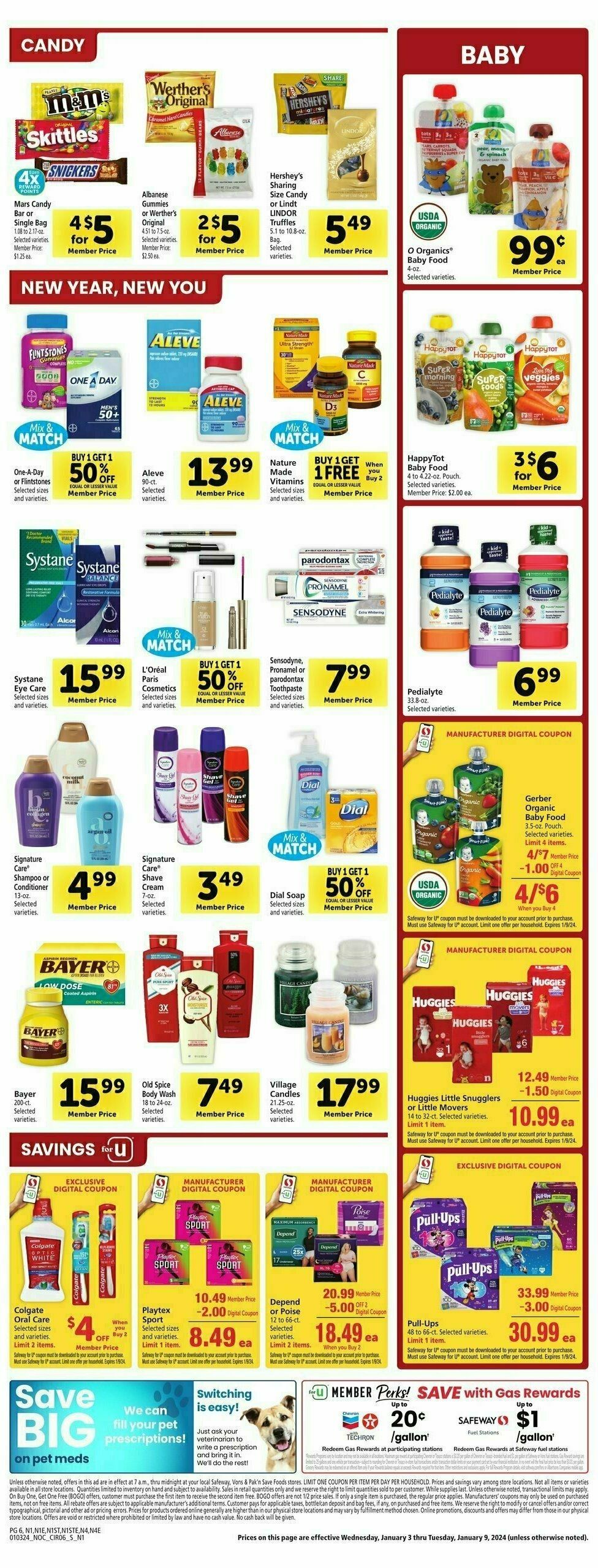 Safeway Weekly Ad from January 3