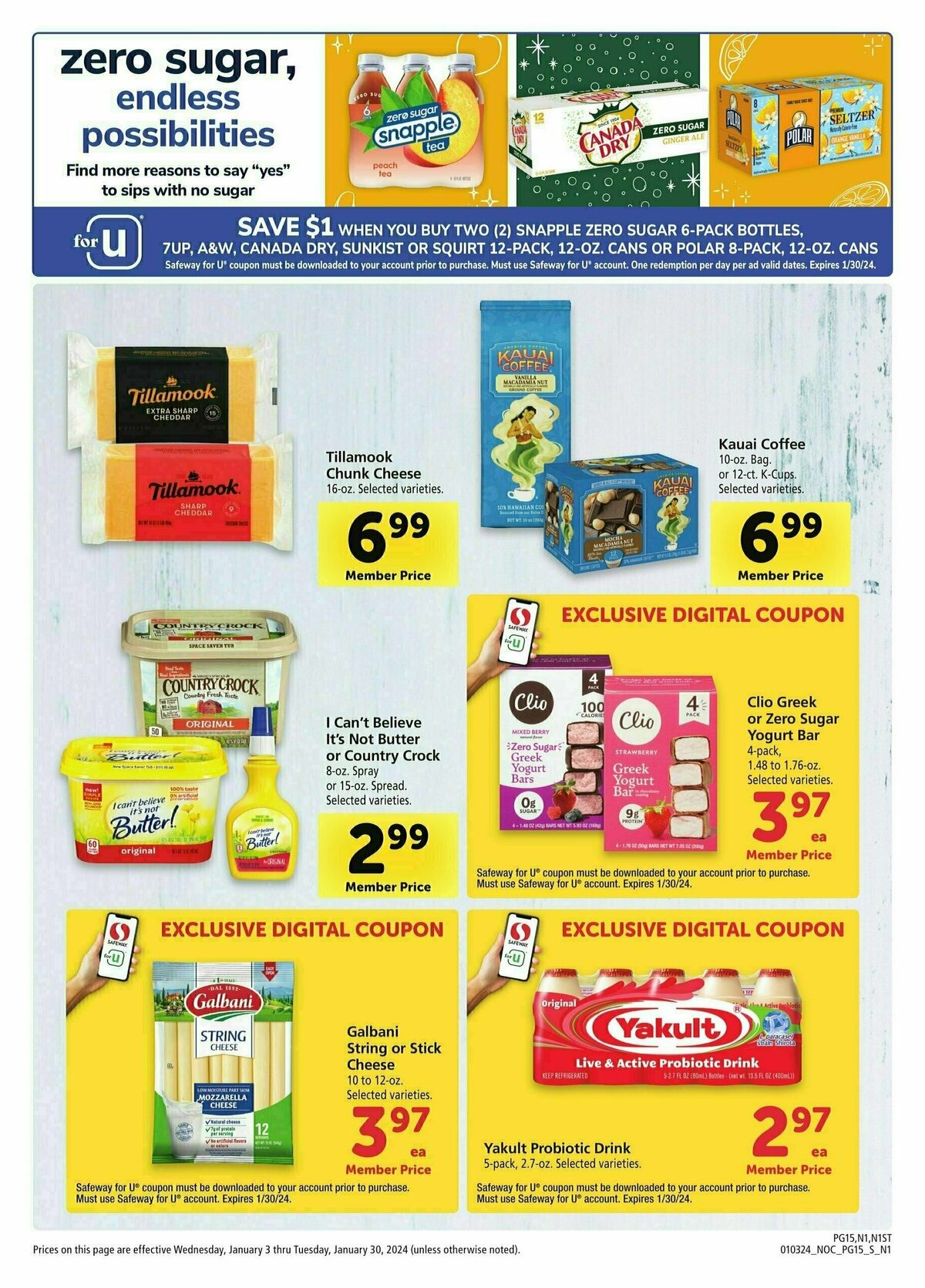 Safeway Big Book of Savings Weekly Ad from January 3