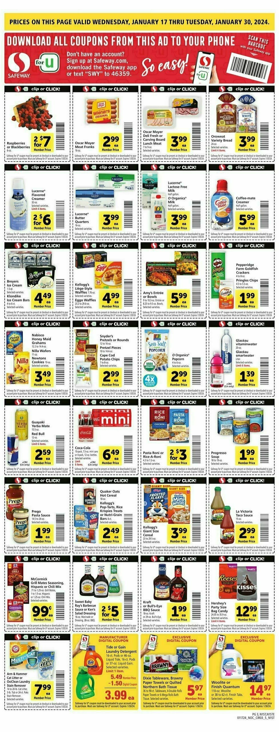 Safeway Weekly Ad from January 17