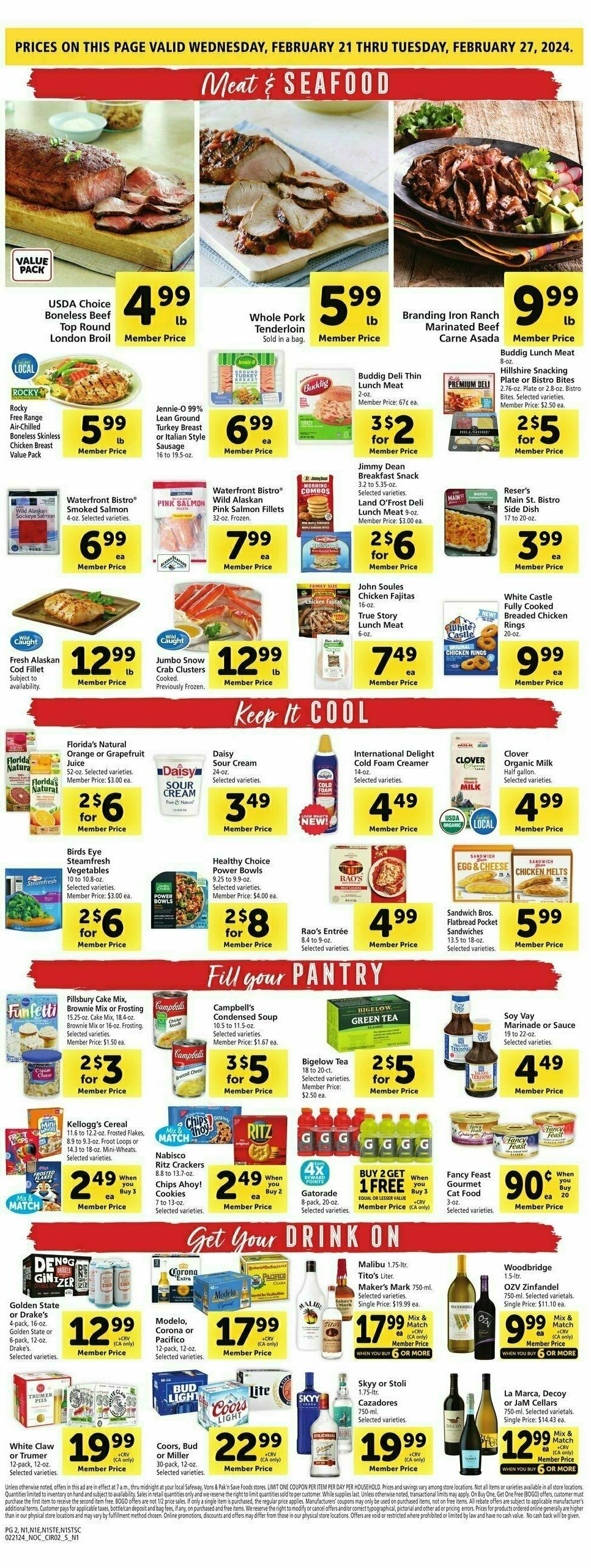 Safeway Weekly Ad from February 21