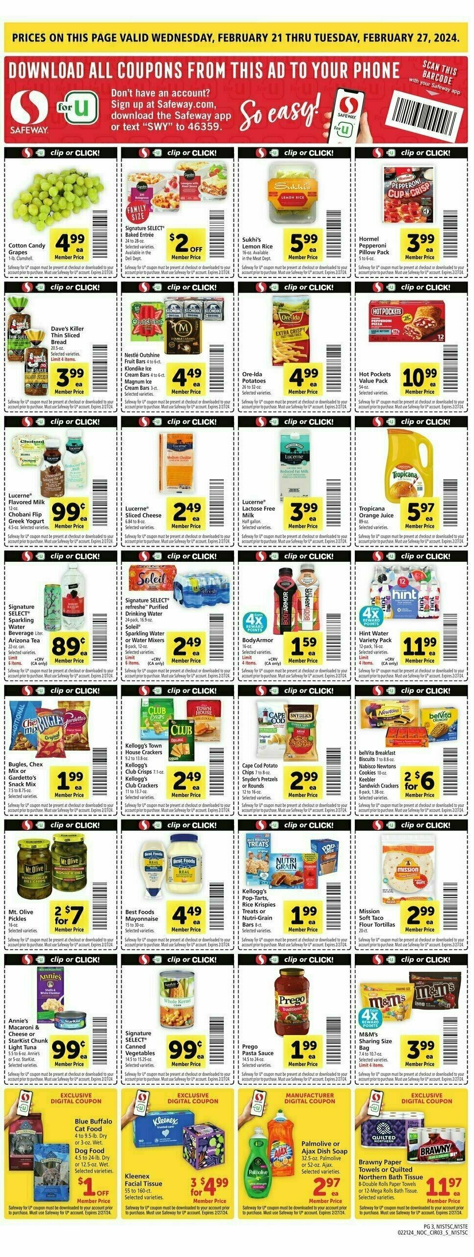 Safeway Weekly Ad from February 21