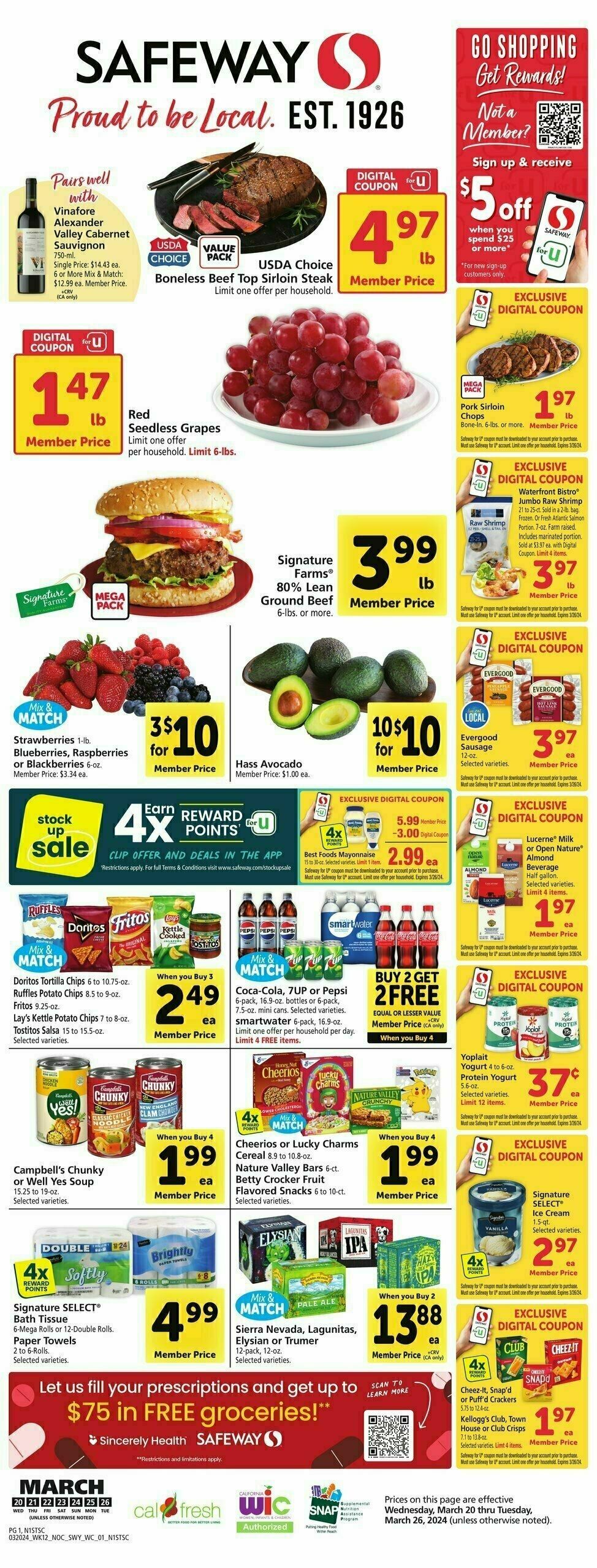Safeway Weekly Ad from March 20