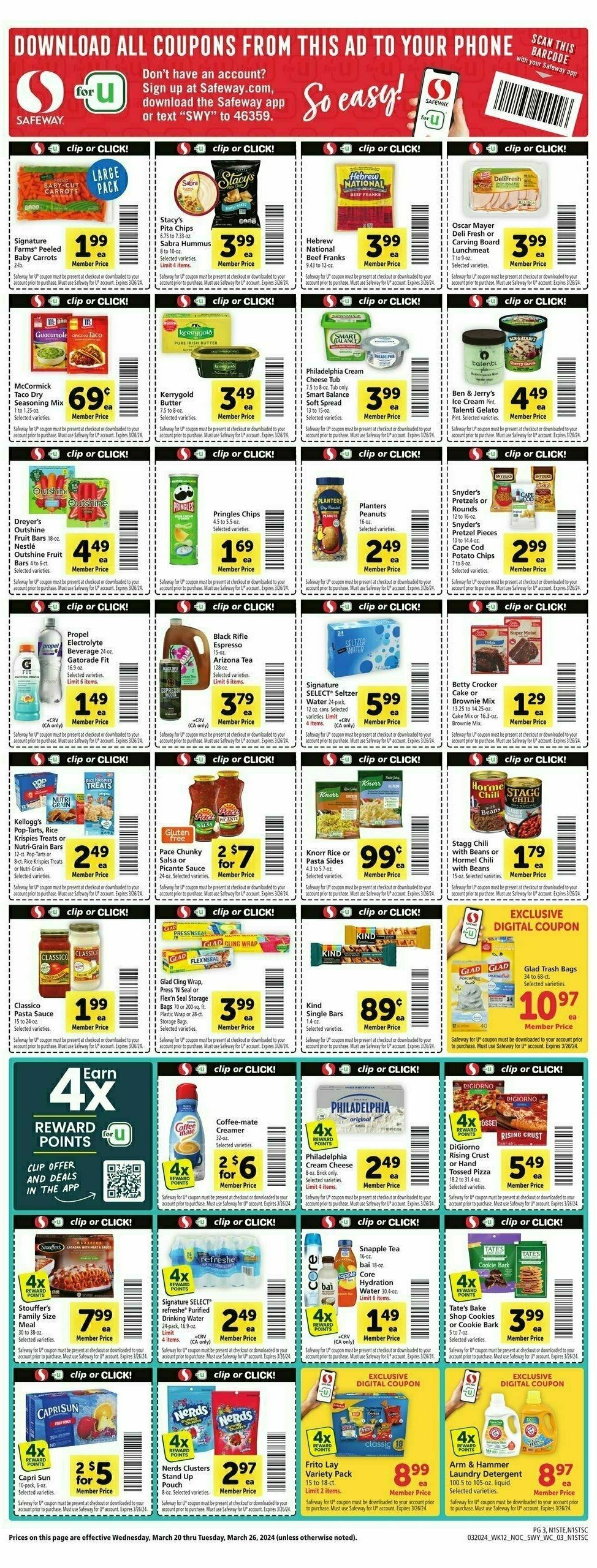 Safeway Weekly Ad from March 20
