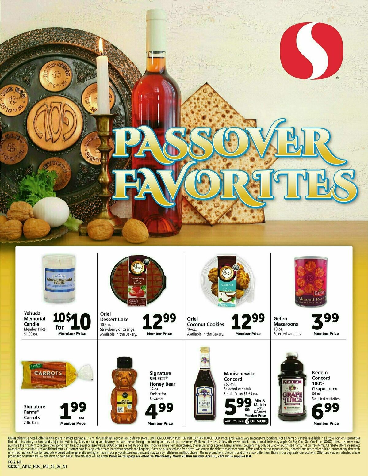 Safeway Specialty Publication Weekly Ad from March 20