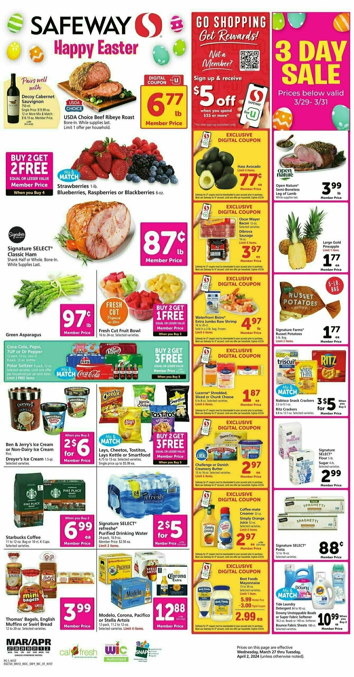 Safeway Weekly Ad from March 27