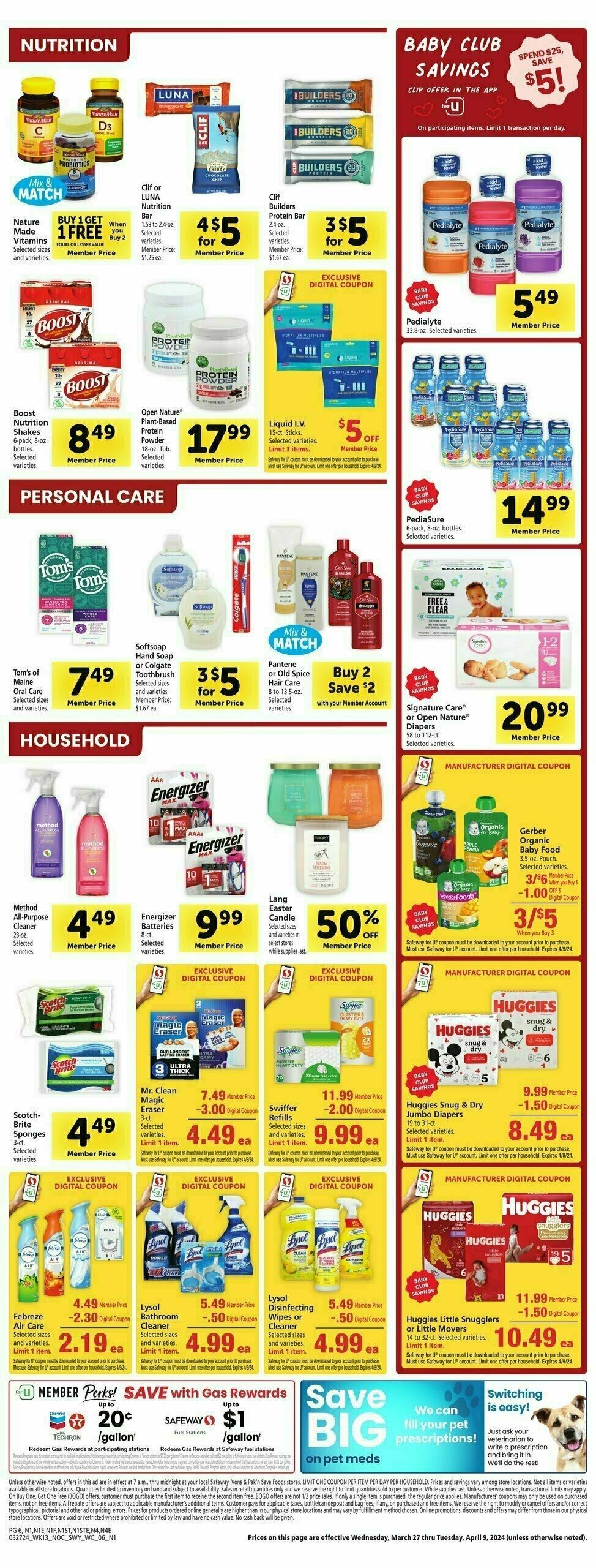 Safeway Weekly Ad from March 27