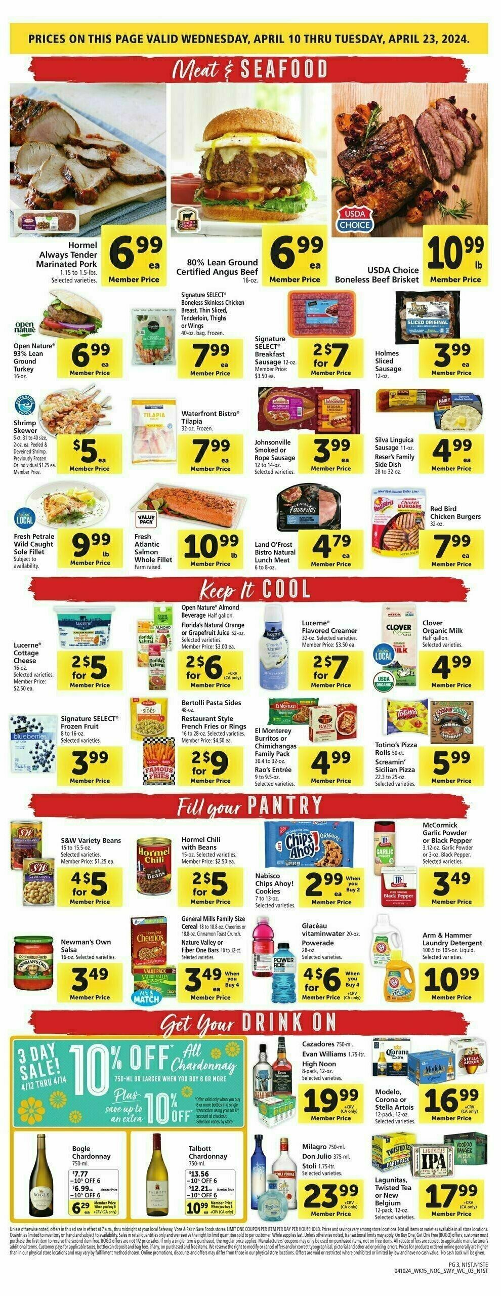 Safeway Weekly Ad from April 10