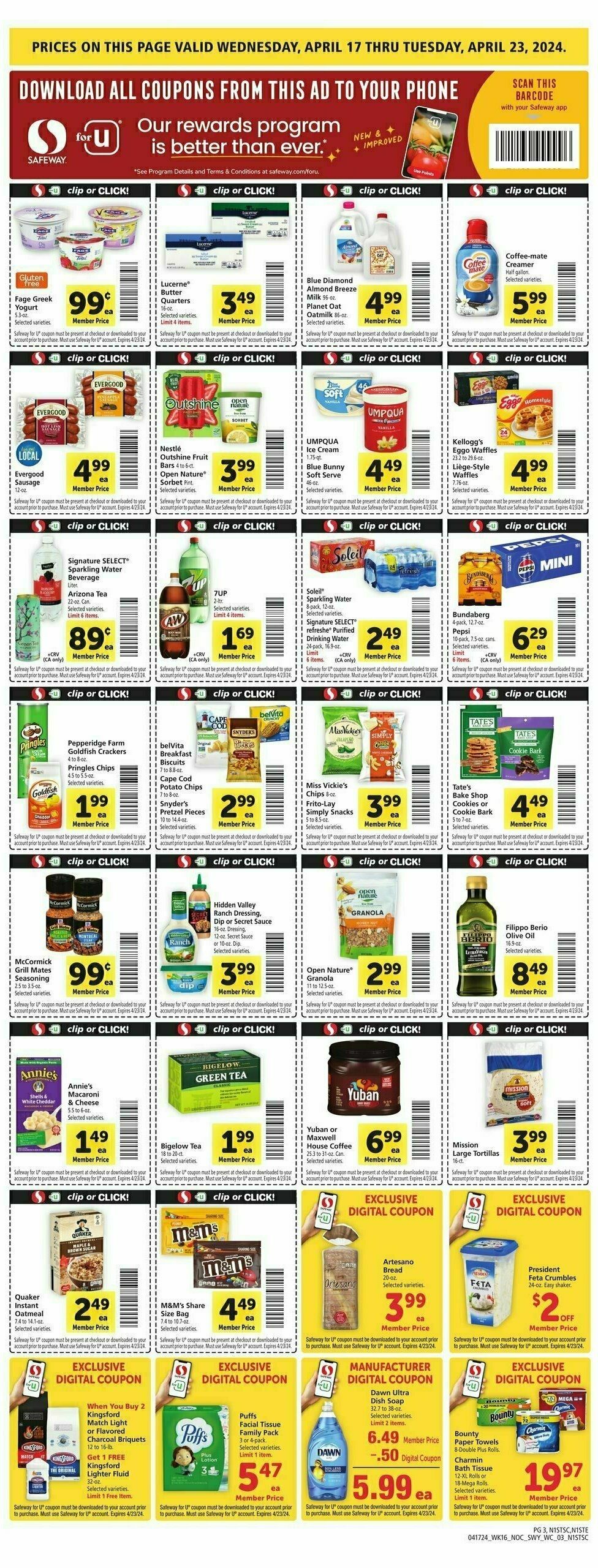 Safeway Weekly Ad from April 17
