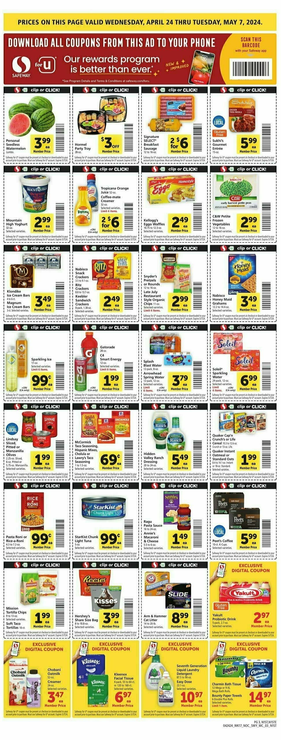 Safeway Weekly Ad from April 24