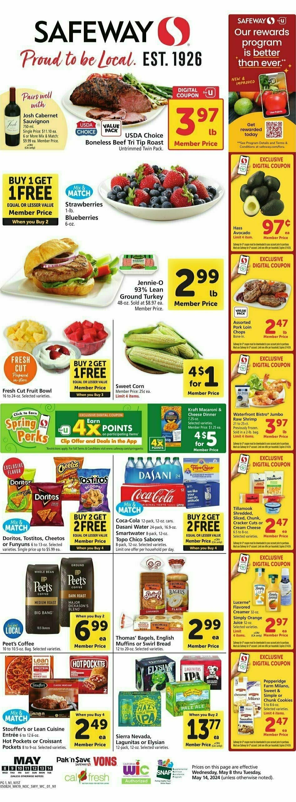 Safeway Weekly Ad from May 8