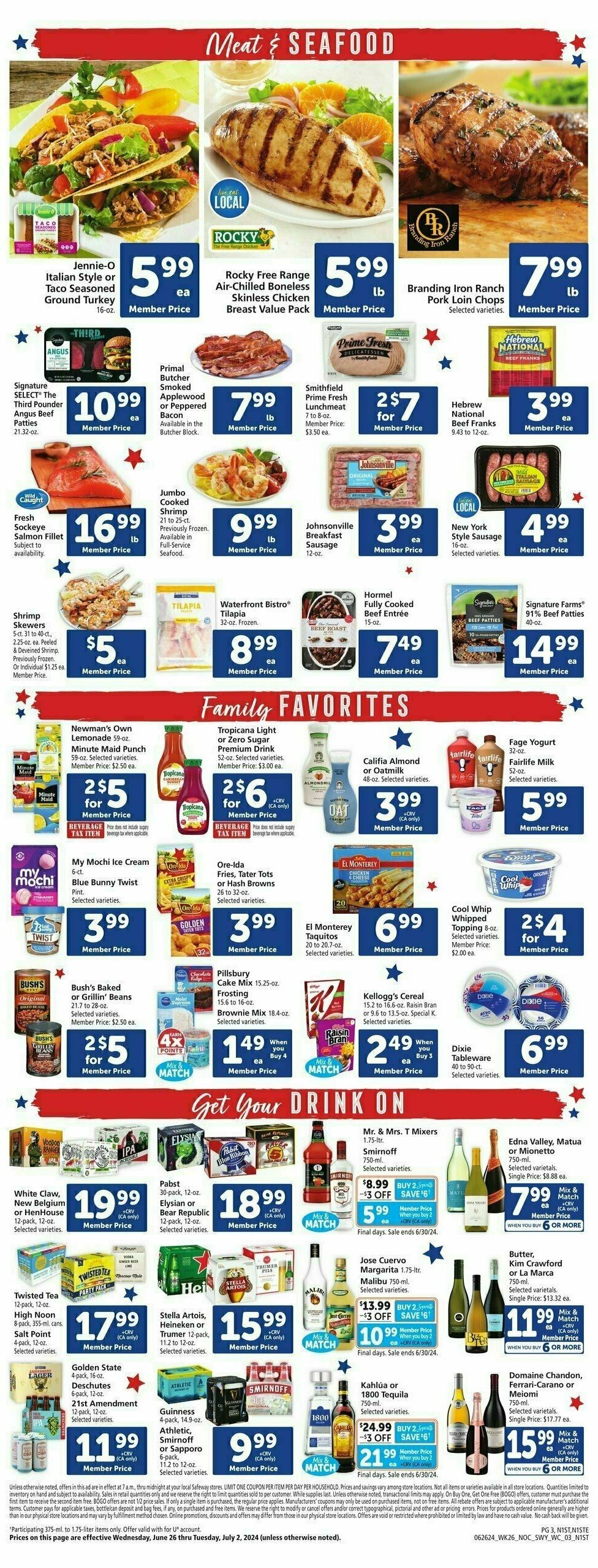 Safeway Weekly Ad from June 26