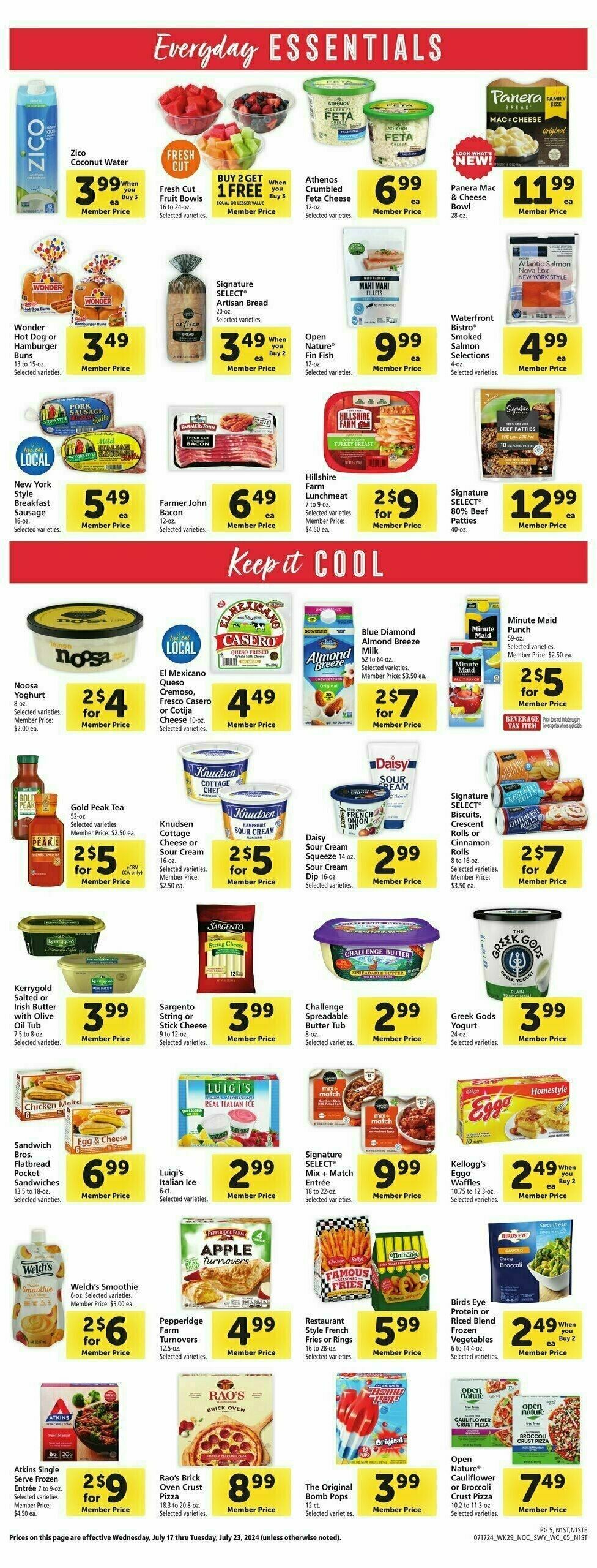 Safeway Weekly Ad from July 17