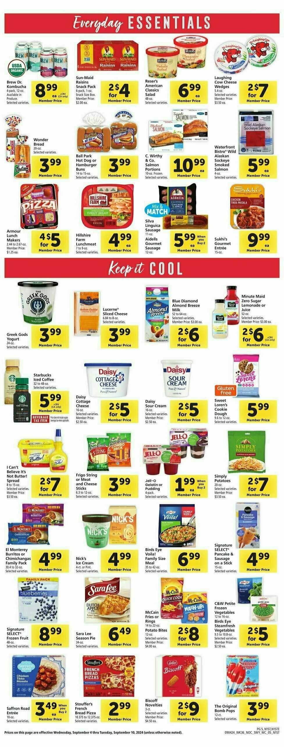 Safeway Weekly Ad from September 4