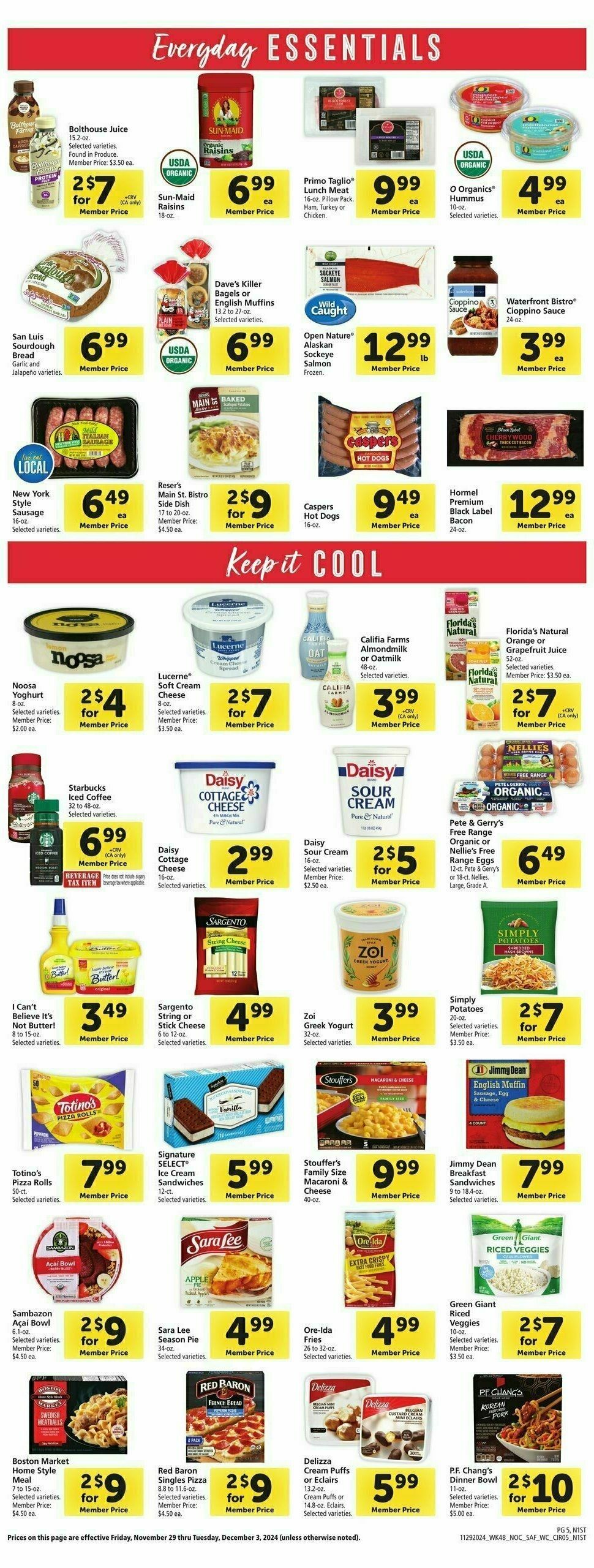 Safeway Weekly Ad from November 29