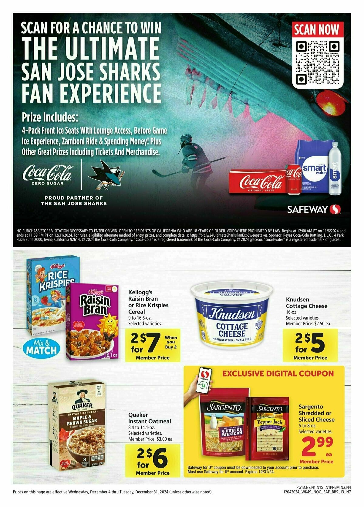 Safeway Big Book of Savings Weekly Ad from December 4