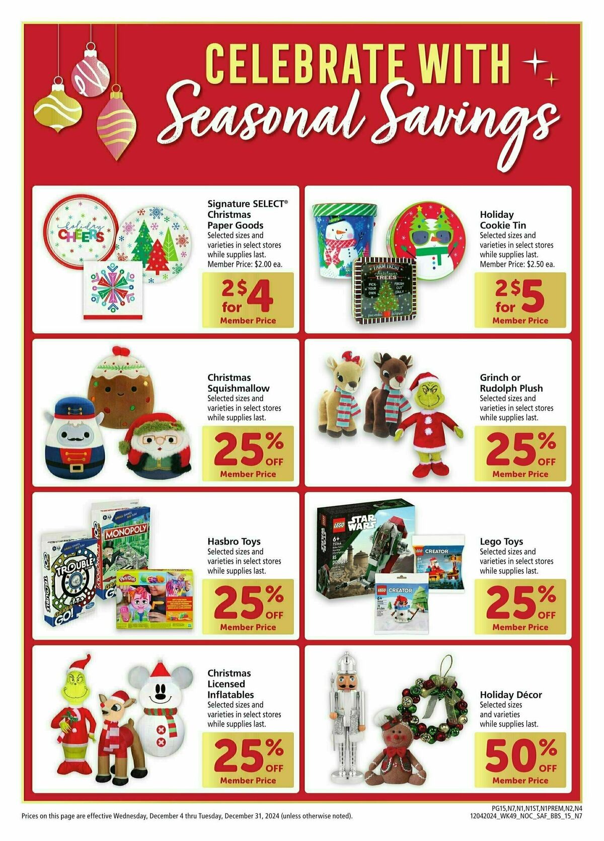 Safeway Big Book of Savings Weekly Ad from December 4