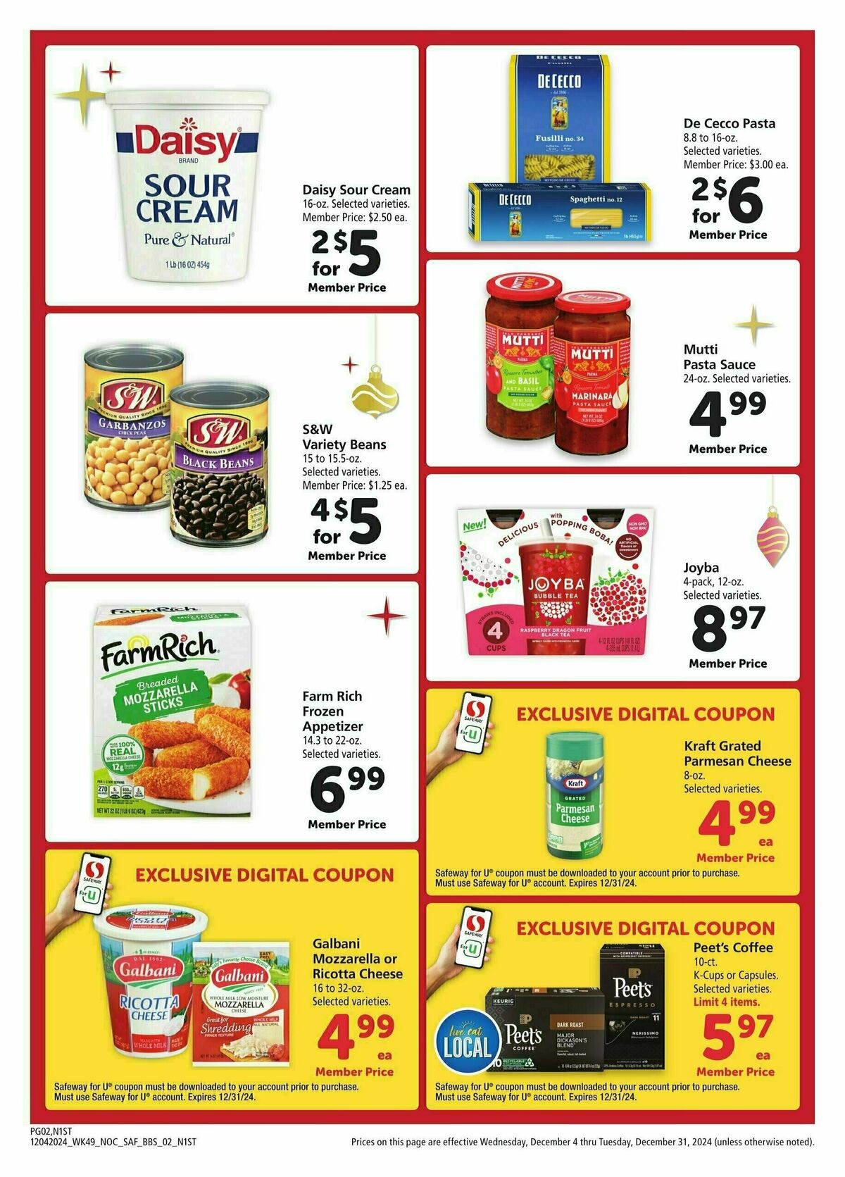 Safeway Big Book of Savings Weekly Ad from December 4