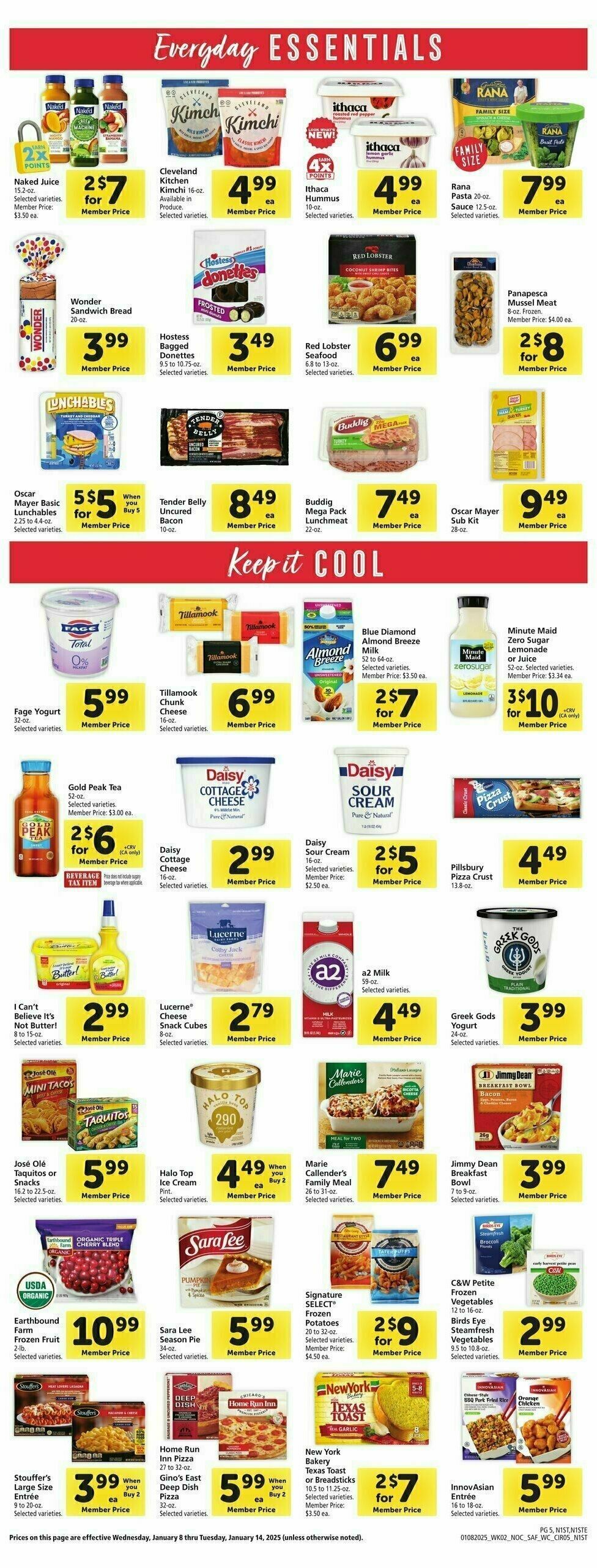 Safeway Weekly Ad from January 8