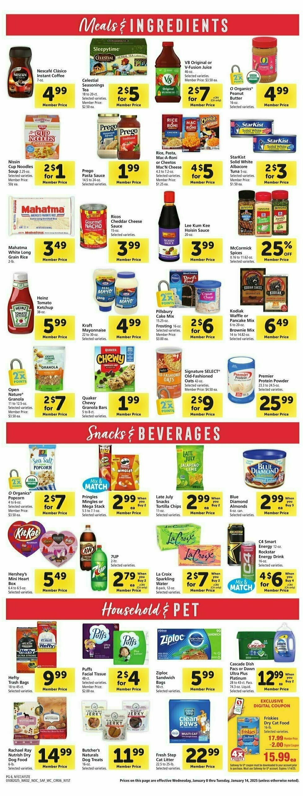 Safeway Weekly Ad from January 8