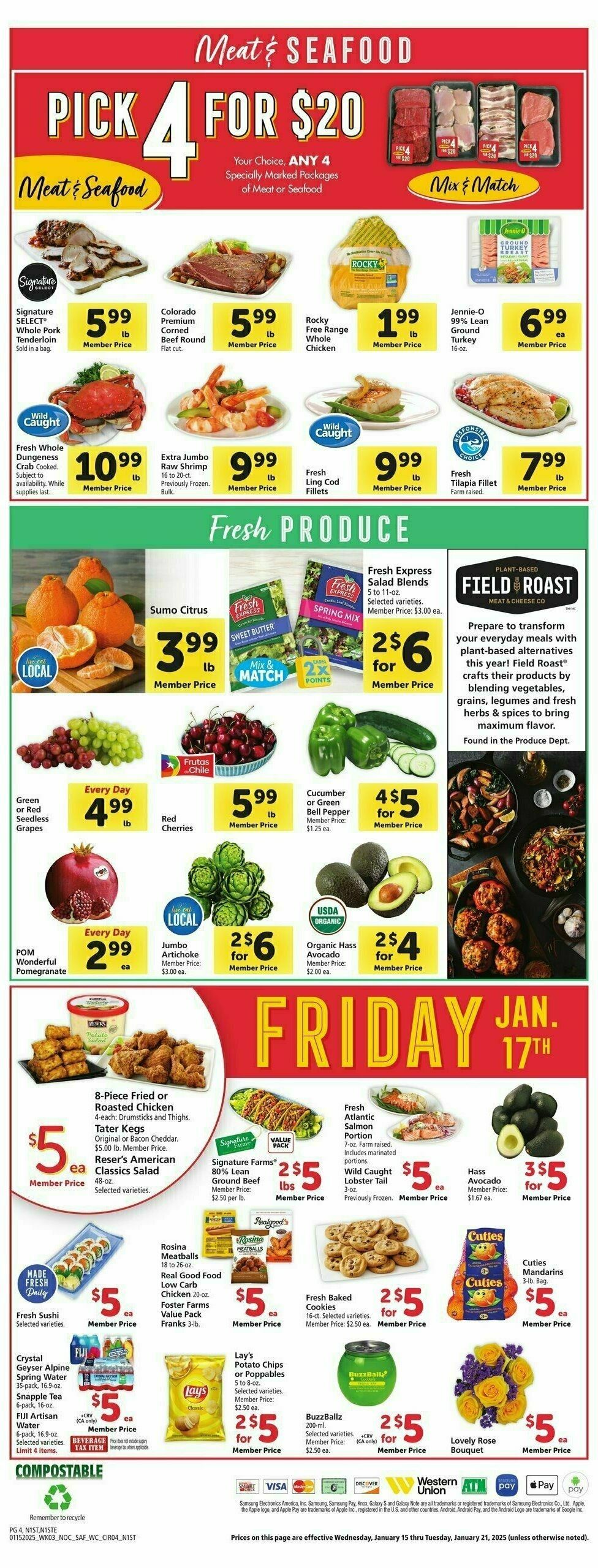 Safeway Weekly Ad from January 15