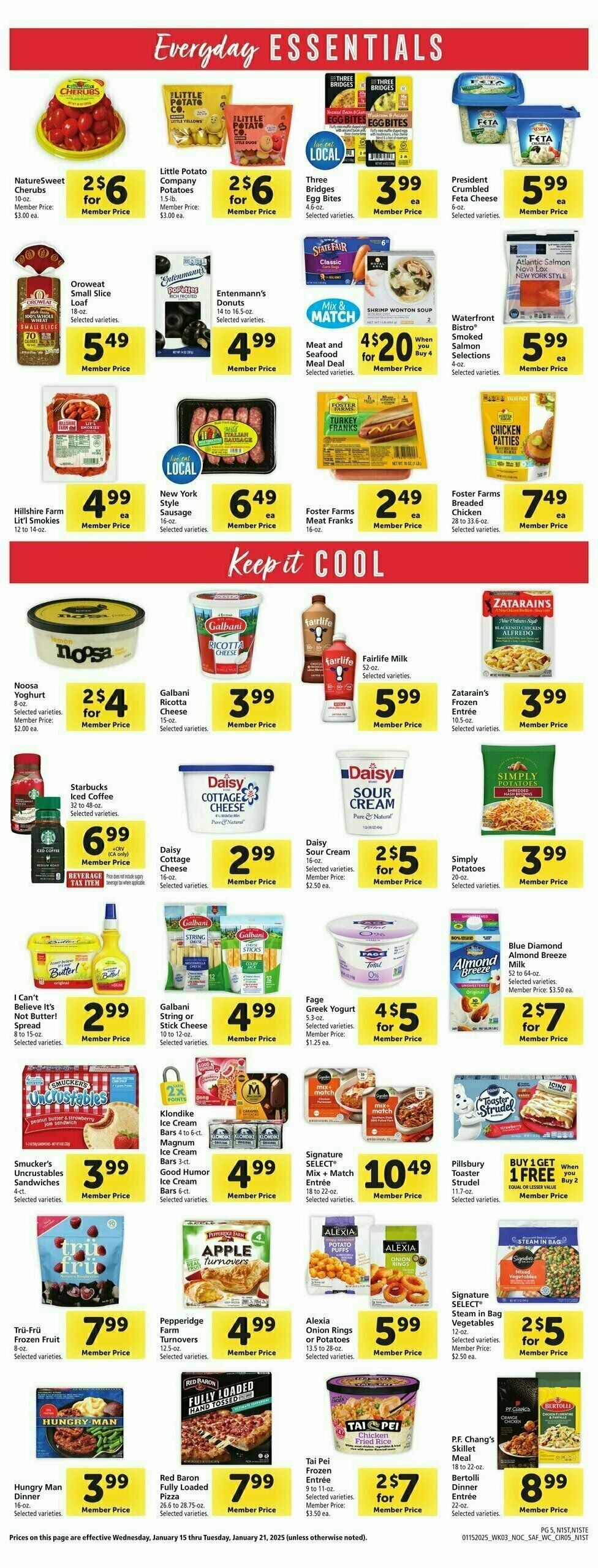 Safeway Weekly Ad from January 15