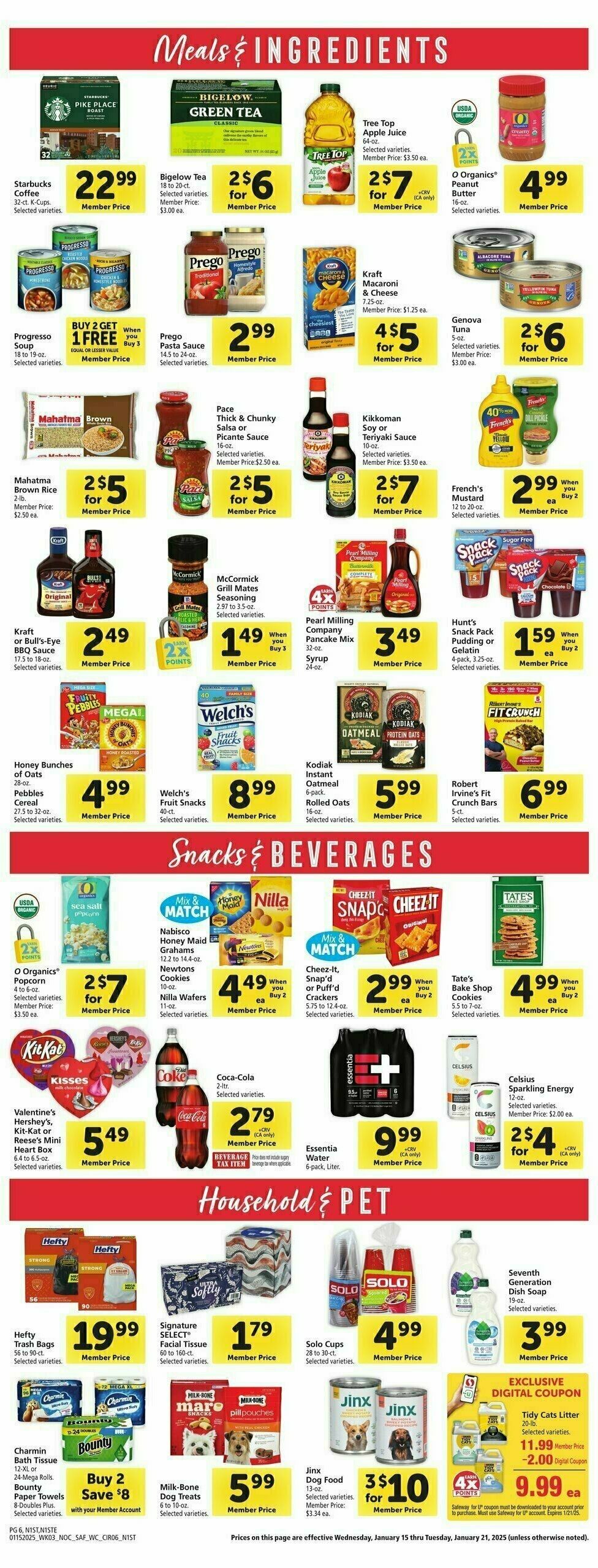 Safeway Weekly Ad from January 15