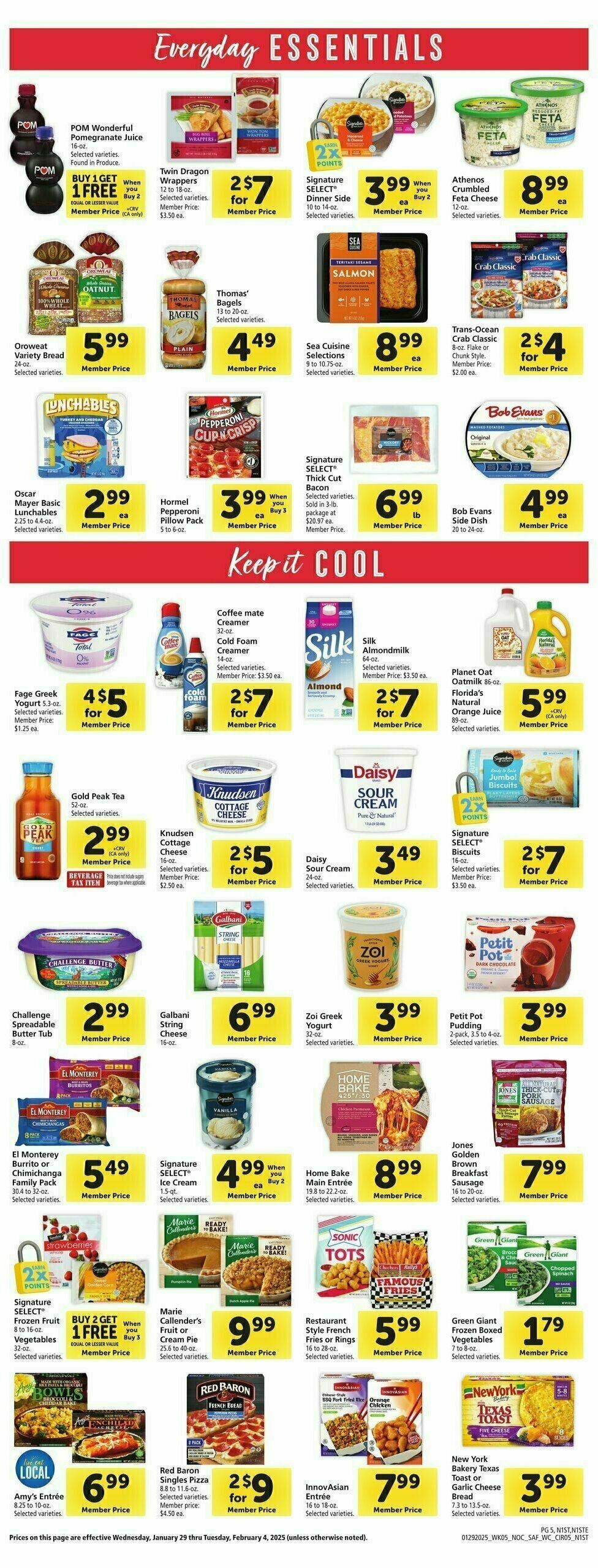 Safeway Weekly Ad from January 29