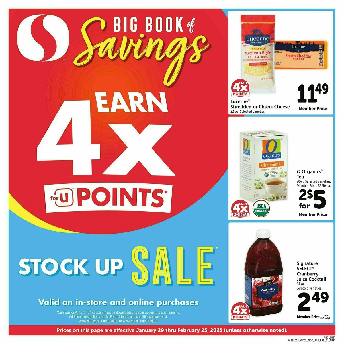 Safeway Big Book of Savings Weekly Ad from January 29