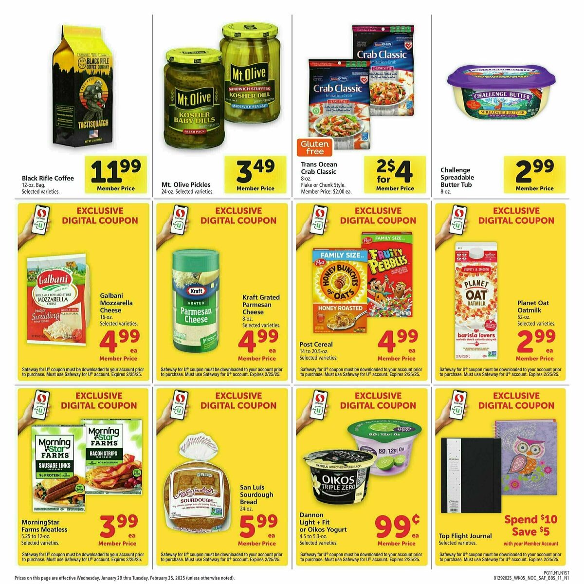 Safeway Big Book of Savings Weekly Ad from January 29