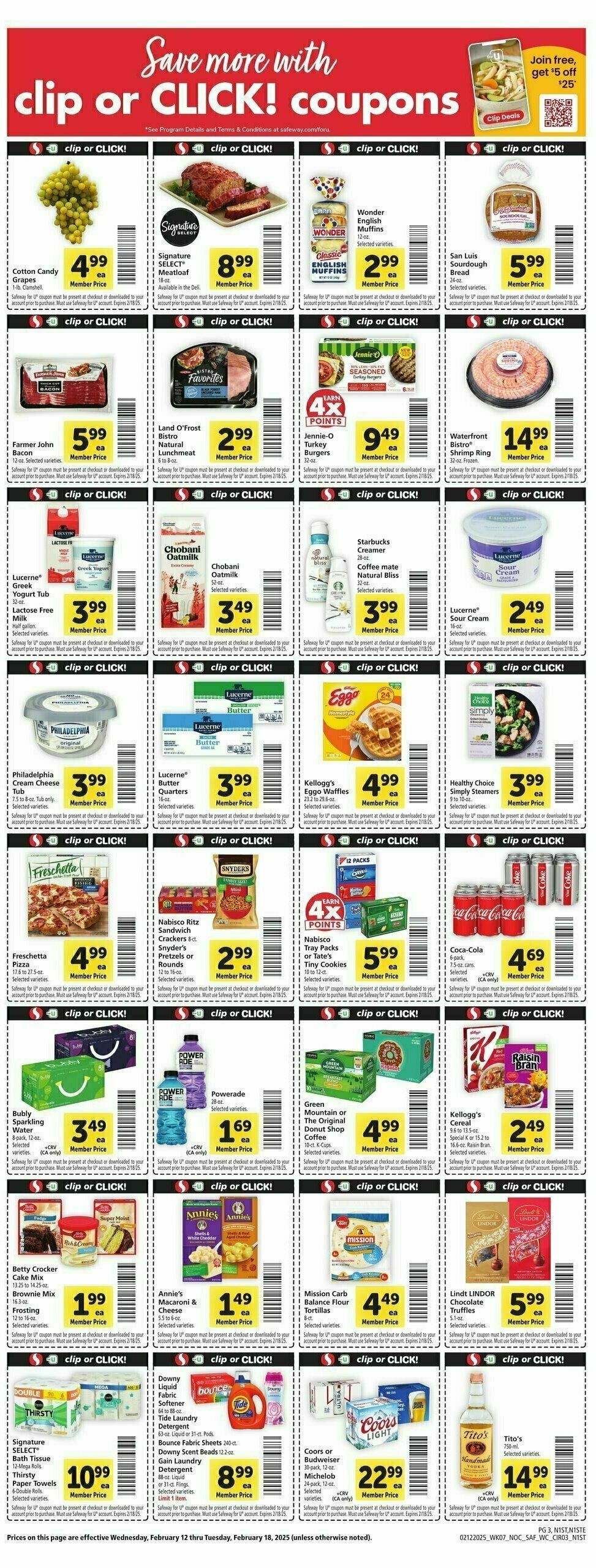 Safeway Weekly Ad from February 12