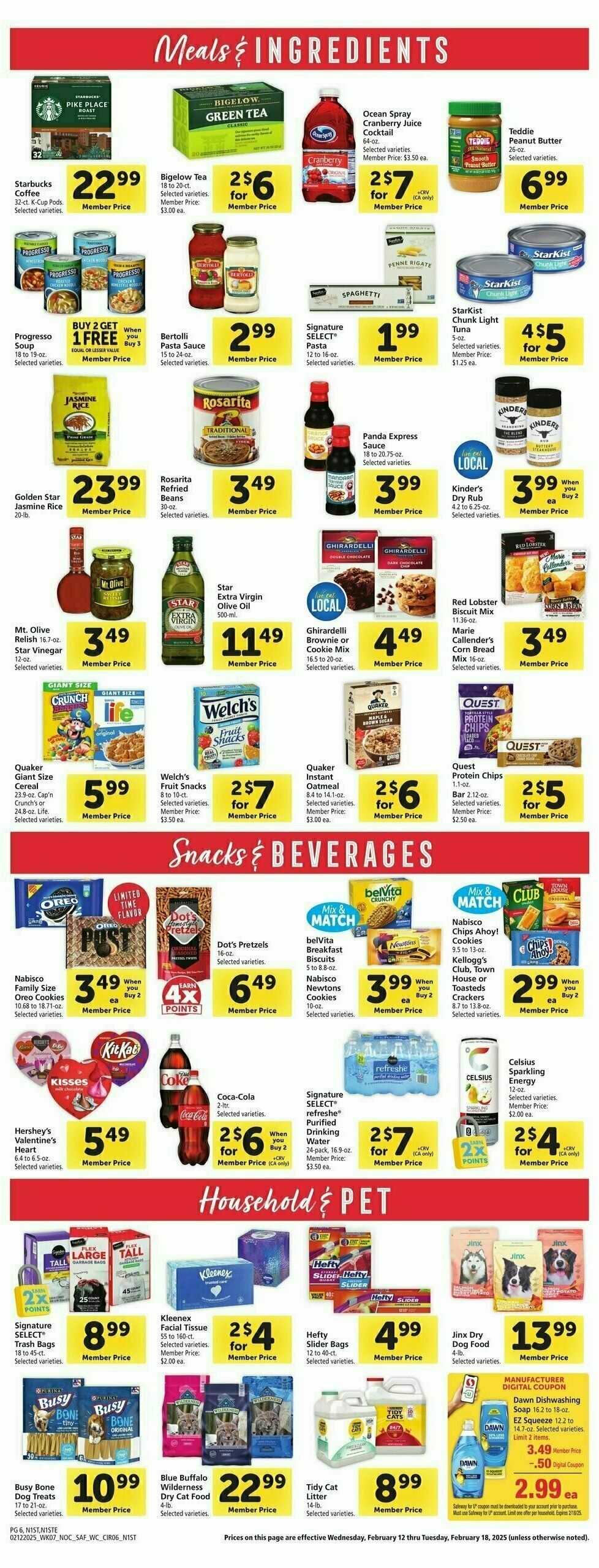 Safeway Weekly Ad from February 12