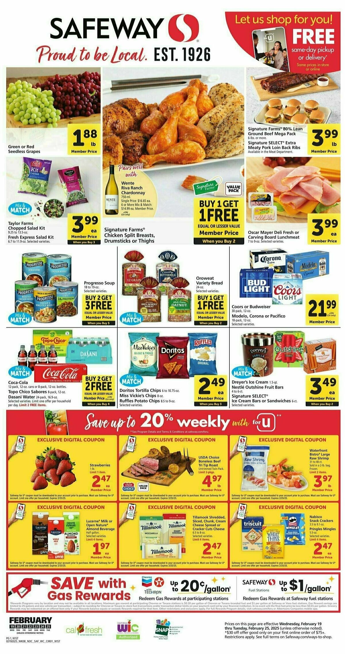 Safeway Weekly Ad from February 19