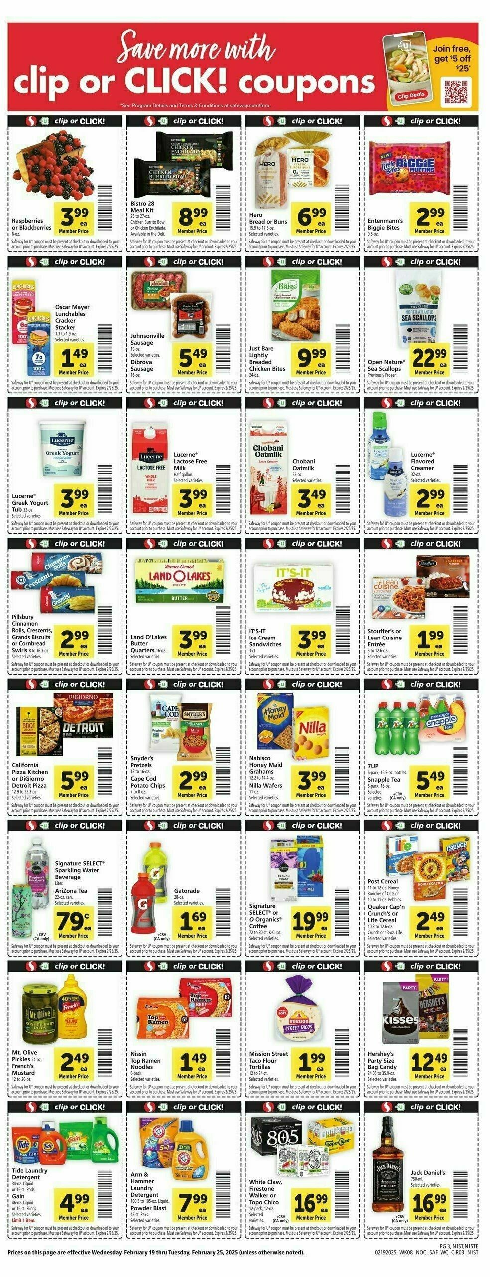Safeway Weekly Ad from February 19