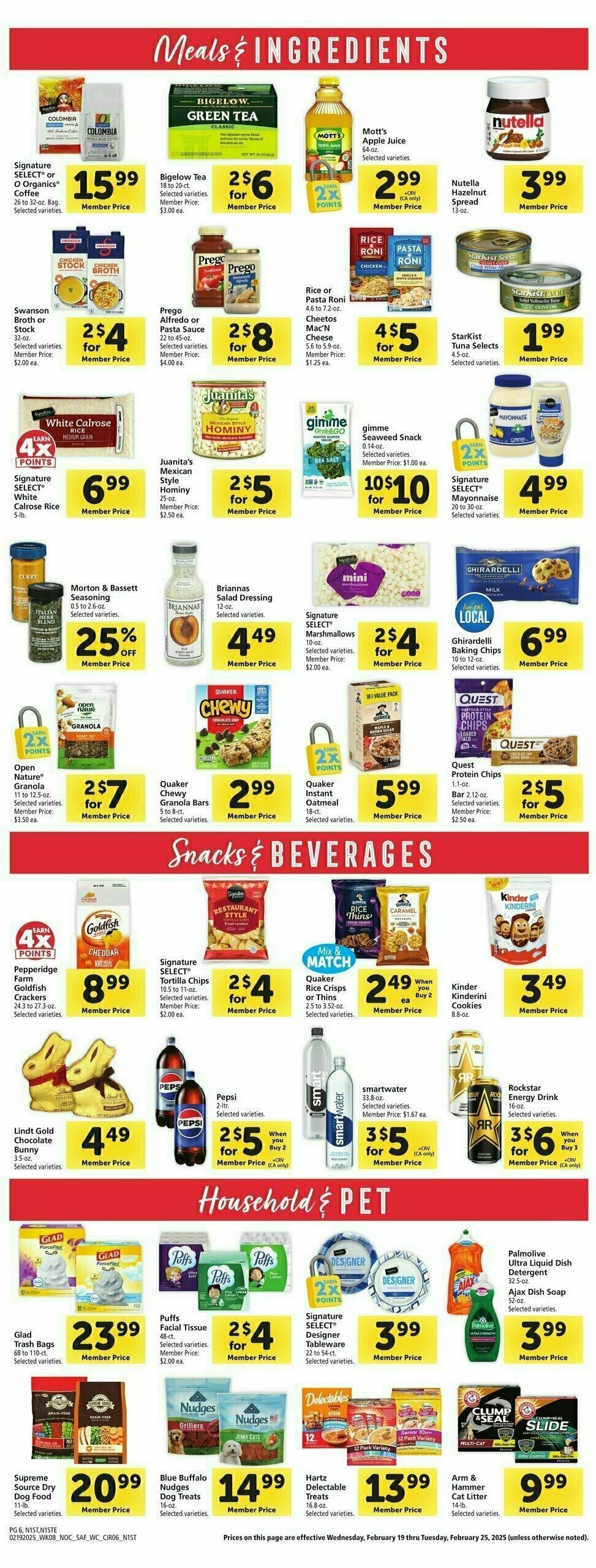 Safeway Weekly Ad from February 19