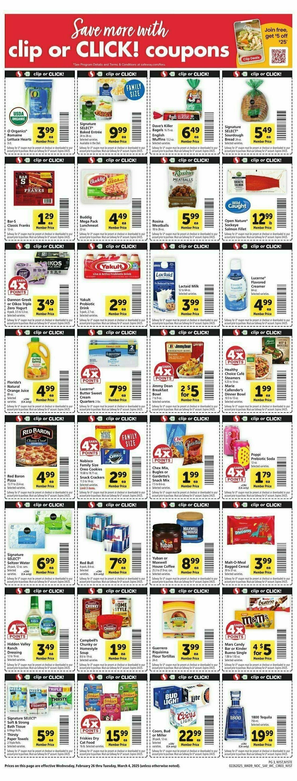 Safeway Weekly Ad from February 26
