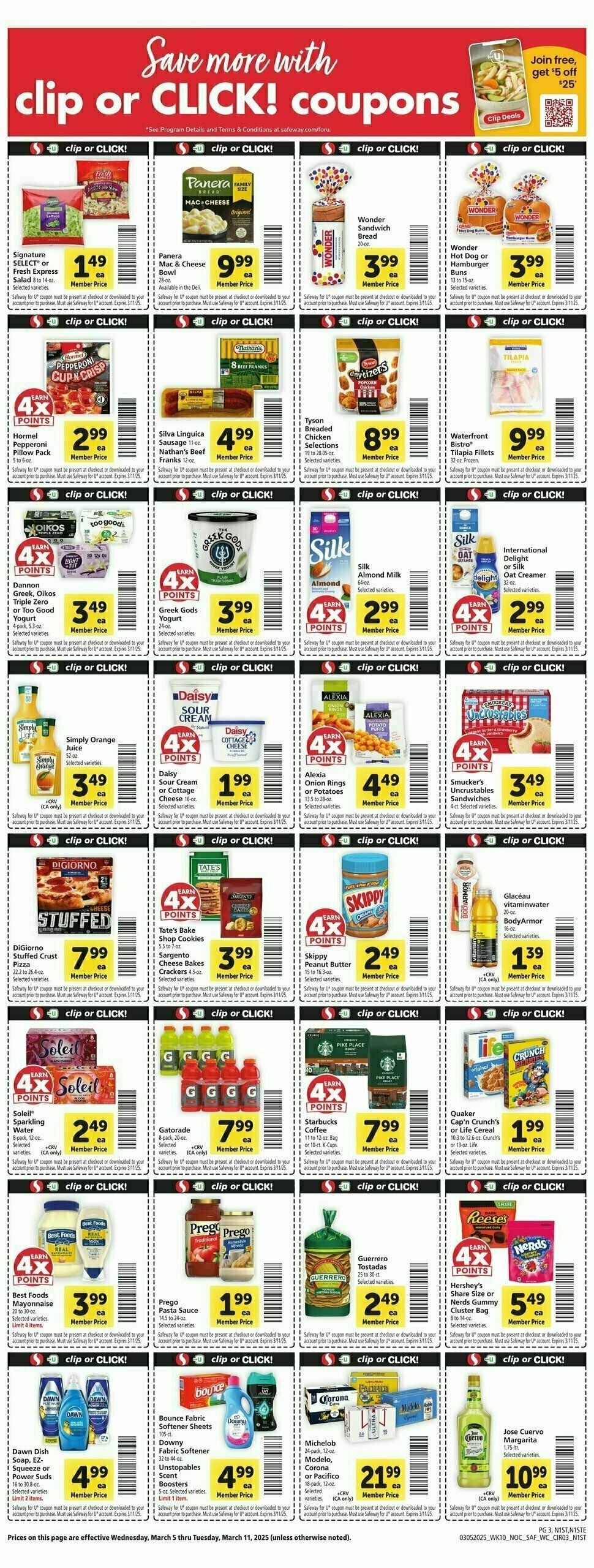 Safeway Weekly Ad from March 5